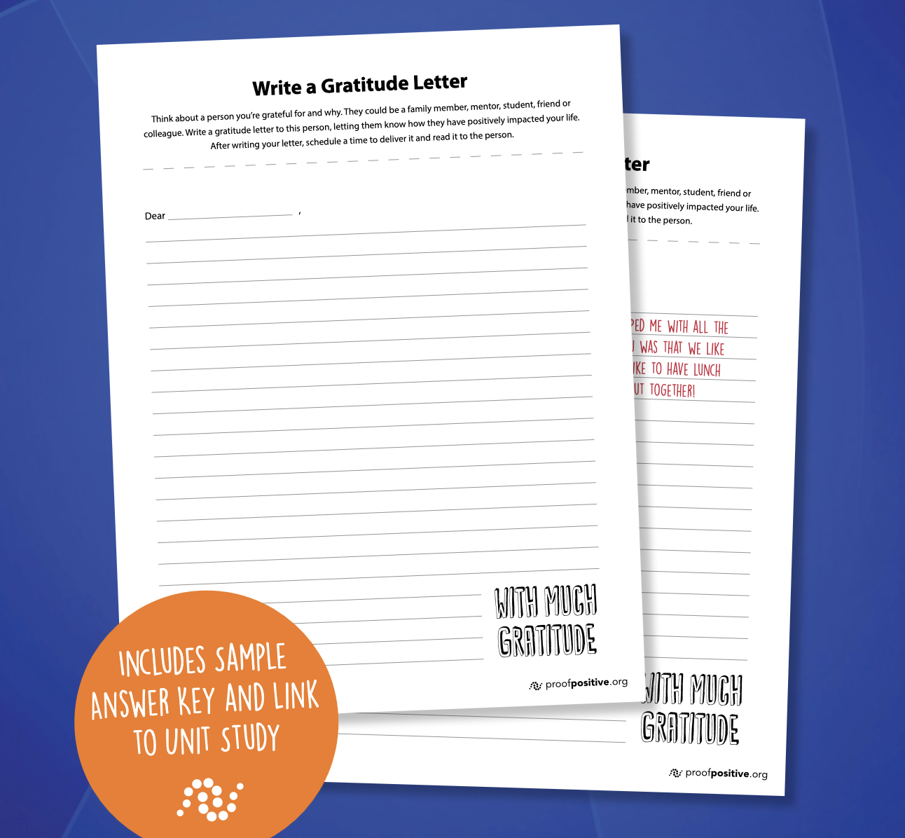 Write a Gratitude Letter Template