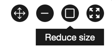 reduce size buttons
