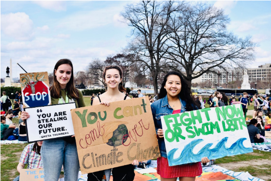 Student activism and climate change in Washington DC