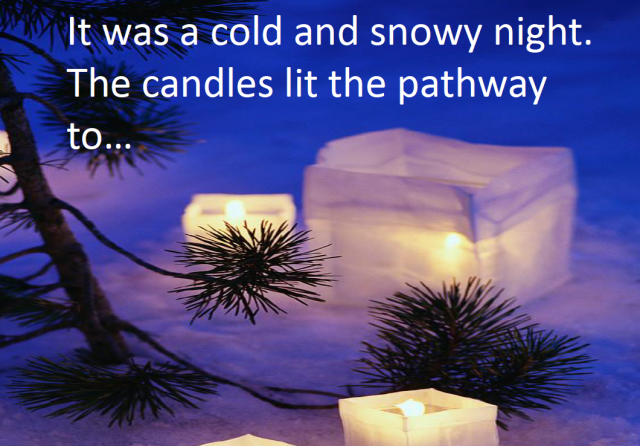 winter holiday writing prompt