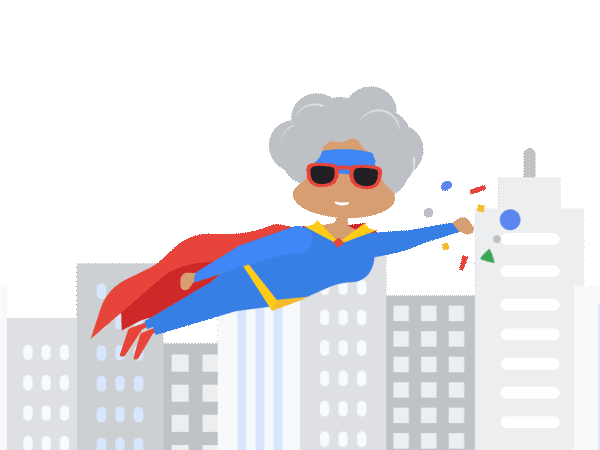 CSEdWeek Flying Coding Grandma GIF