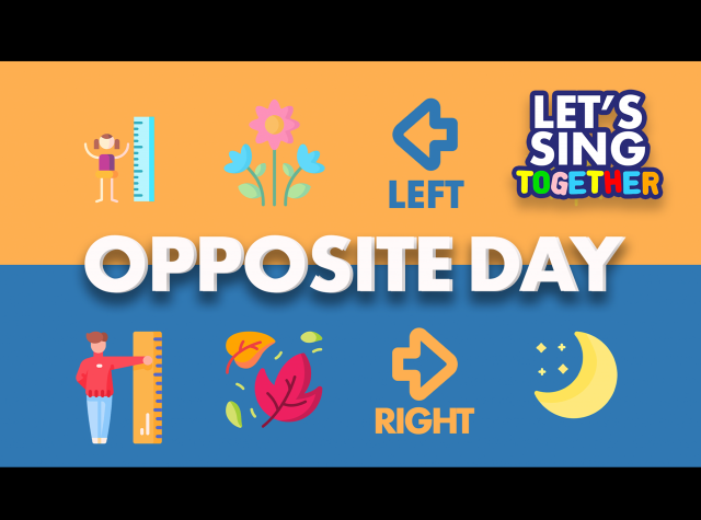 Learn about Opposites with a sing-along song and video