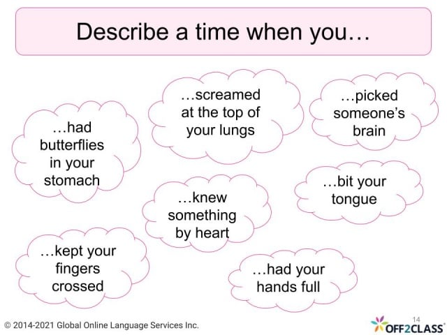 Idioms That Use Anatomy Vocabulary - Off2Class Lesson Plan