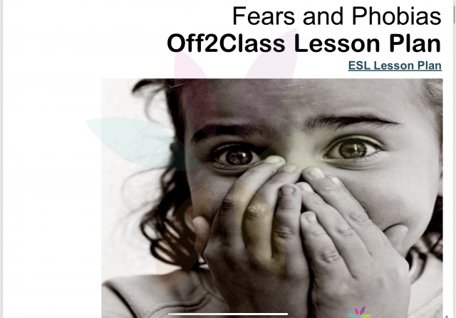 Fears and Phobias - Free ESL Speaking Lesson Download