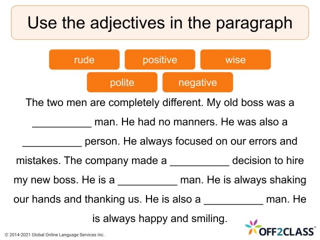 Adjectives Opposites - Part 3 ESL Download