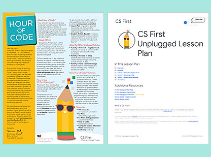 CS First Unplugged: Coding Without a Computer -- by Google 