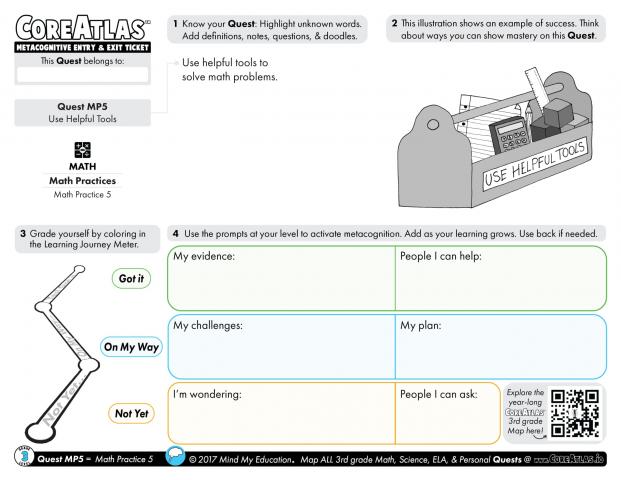 CoreAtlas Entry/Exit Ticket: Math Practice 5 (3rd grade)