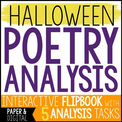 Halloween Poem Analysis Flip Book
