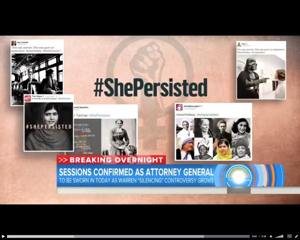 “She Persisted” Becomes Rallying Cry After Senate Silences Elizabeth Warren