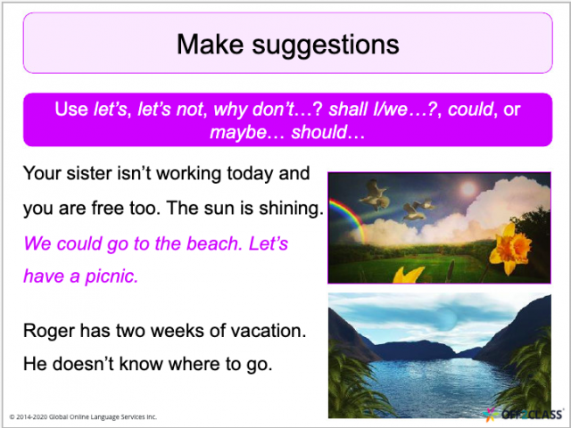 Modal Verbs - Suggestions (Let’s, Why Don't, Shall) - Free ESL Lesson Download 