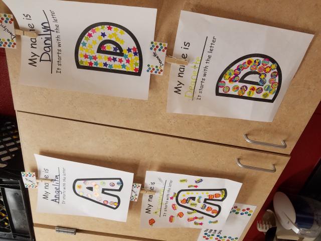 First Letter of my Name English and Spanish