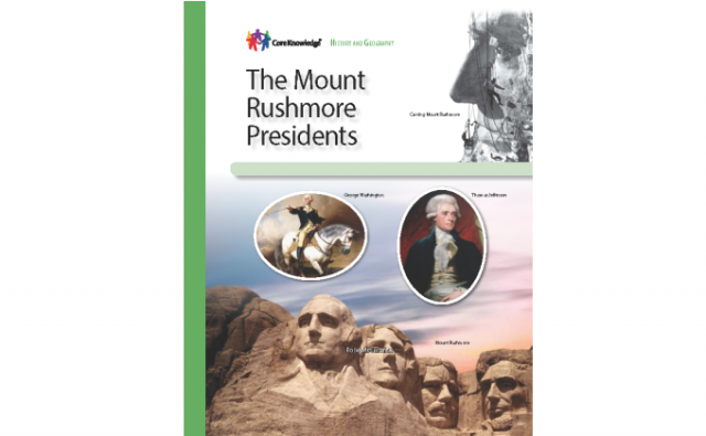 Kindergarten Unit 4: The Mount Rushmore Presidents