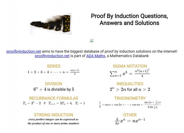 Proof By Induction Questions, Answers and Solutions