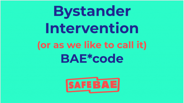 Bystander Intervention (BAE code)