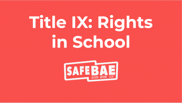 Title IX Rights in School 