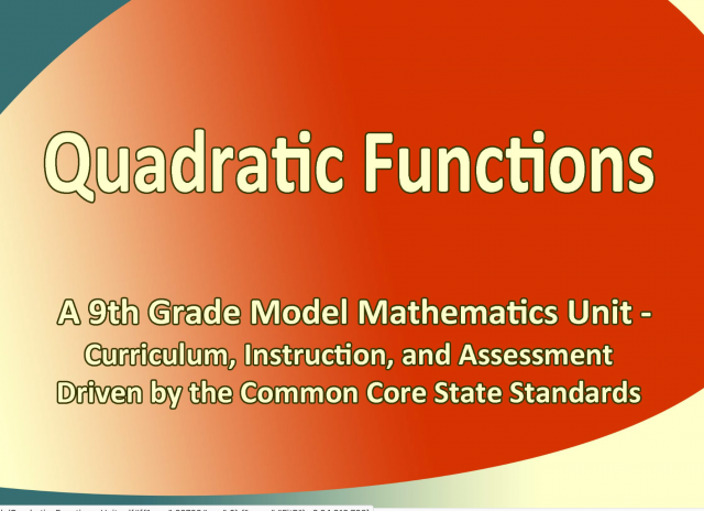 Quadratic Functions