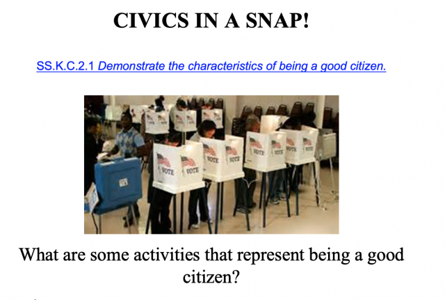 Being a good citizen