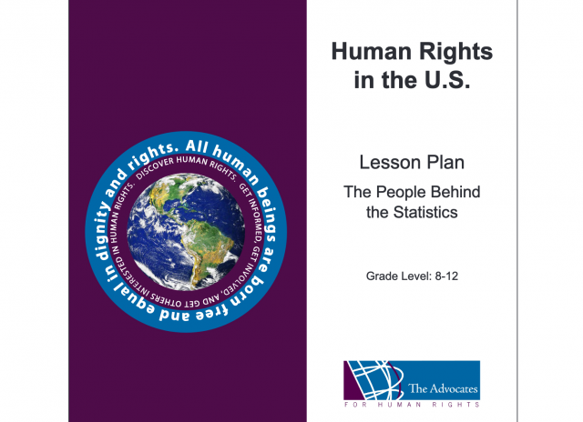 The People Behind the Statistics