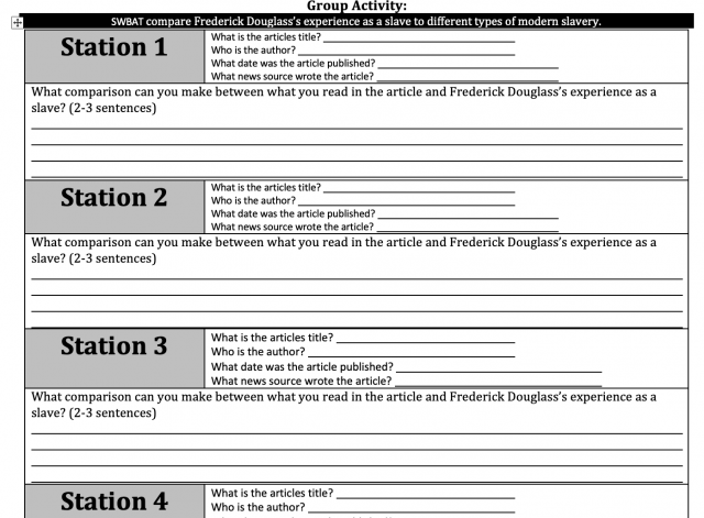 Compare Past Slavery to Modern Slavery