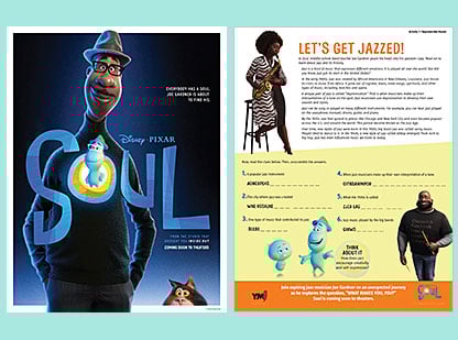 Disney & Pixar Soul -- activities on jazz & self-discovery