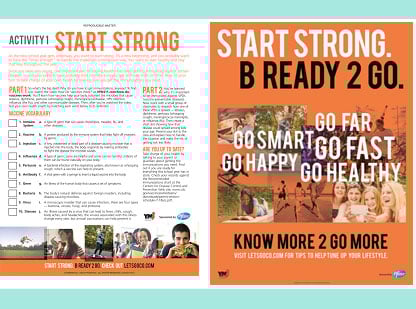 Start Strong. B Ready 2 Go.