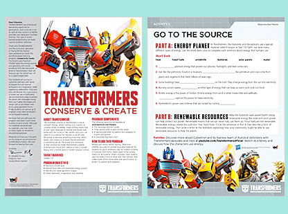 Conserve and Create: Teach Important STEAM and SEL Skills with TRANSFORMERS!
