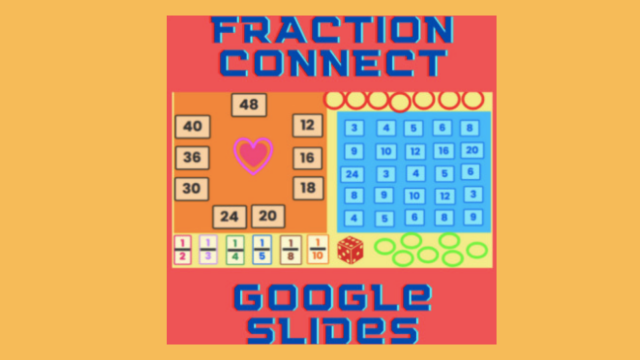 GOOGLE SLIDES MATH GAMES || FRACTION CONNECT || FRACTIONS OF A SET