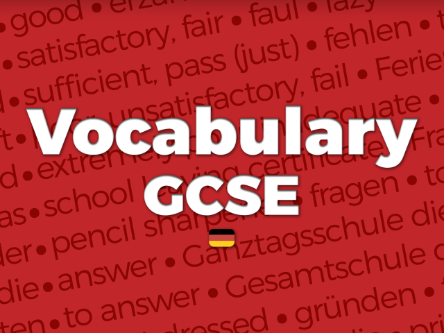 GCSE German Vocabulary