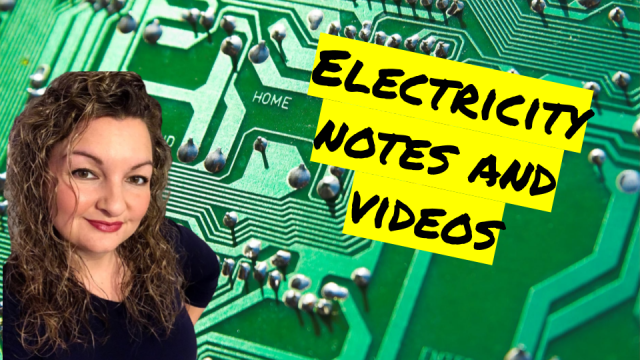 Electricity Unit Portfolio Guided Notes and Videos