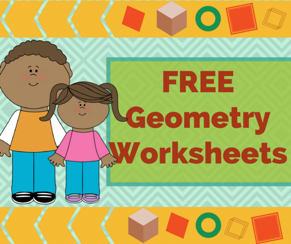 FREE Colorful Printable Geometry Worksheets - Grade 3 & Grade 4