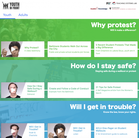 Youth in Front: Online Resource about Youth Civic Activism